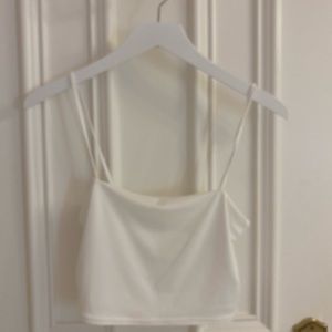 white crop top
